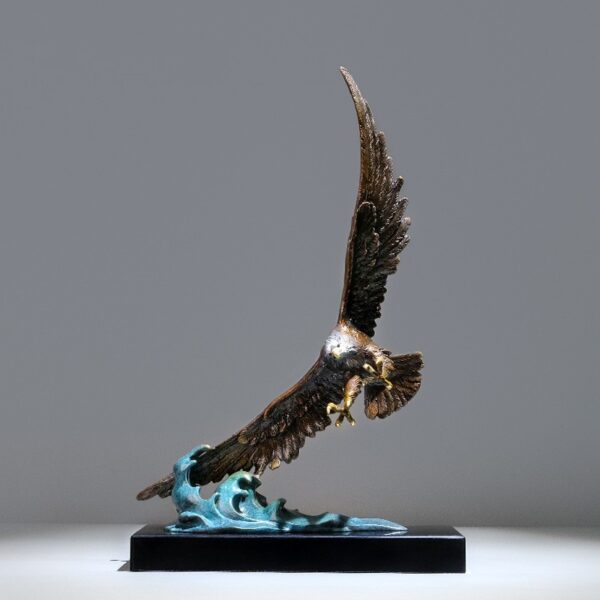 Copper Gold Years Eagle Brass Ornaments - Image 5