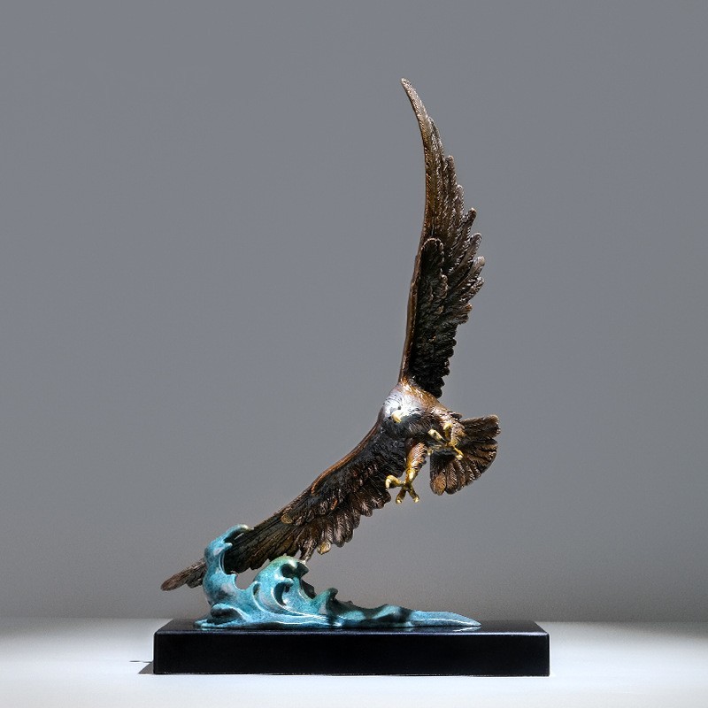 Copper Gold Years Eagle Brass Ornaments - Image 5