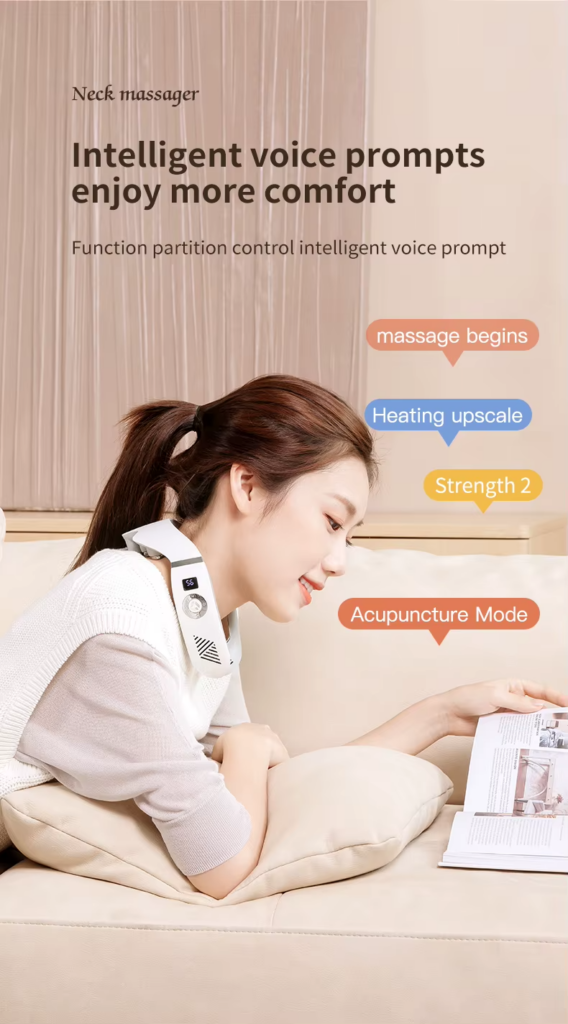Wholesale Customized Wireless Personal Portable Neck Wearable Massagers Cold And Warm Hanging Neck Massager