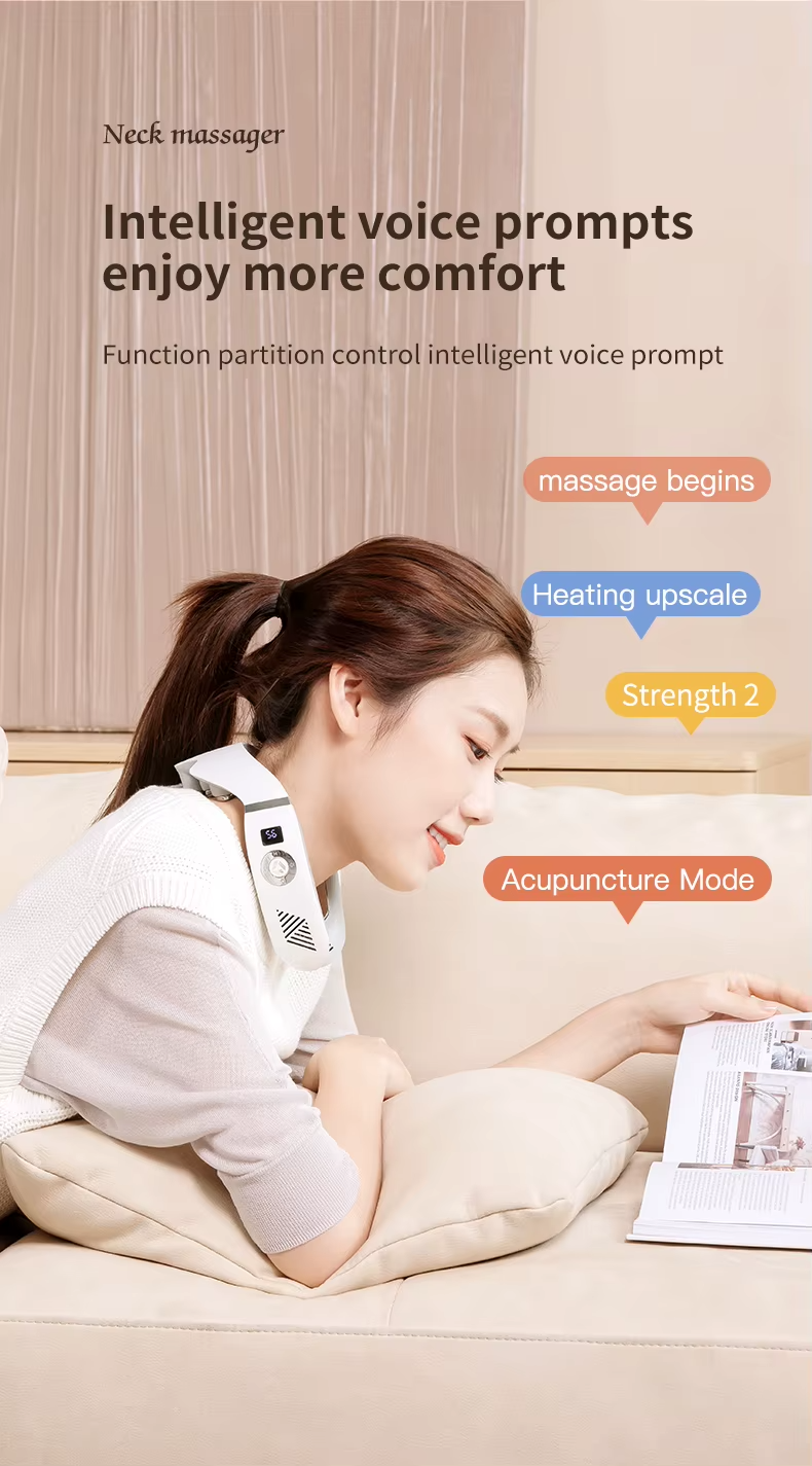 Wholesale Customized Wireless Personal Portable Neck Wearable Massagers Cold And Warm Hanging Neck Massager - Image 11
