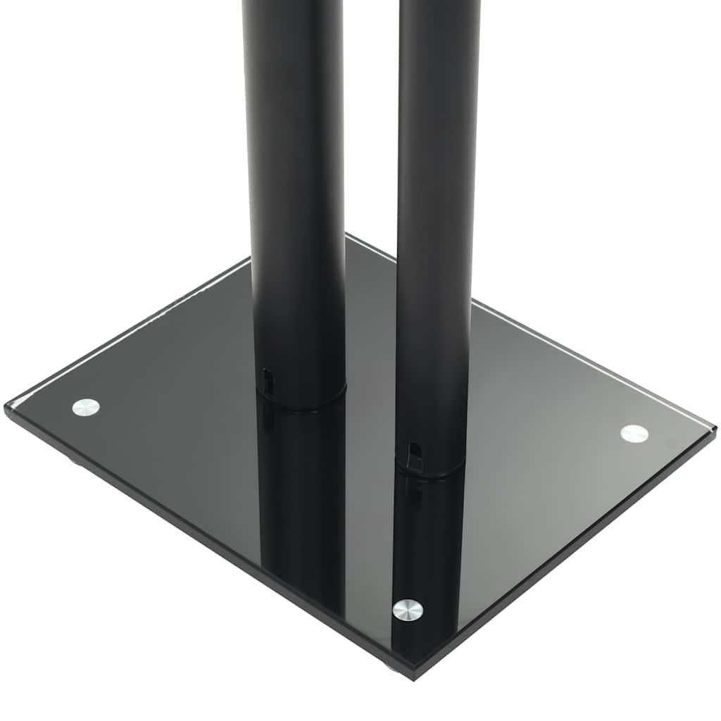 Speaker Stands, 2-Pack, Double Column Design, Tempered Glass - Image 3