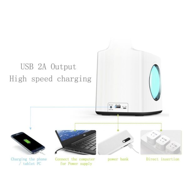 Study LED Desk Lamp USB Charging Port&Screen&Calendar&Colors Night Light Kids Dimmable Table Lamp With Pen Hold - Image 6