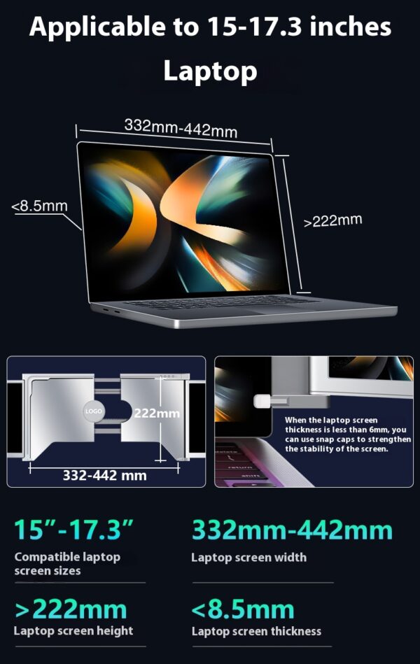 Portable Display Single-screen Dual-screen Display Three-screen Portable Display Notebook Sub-screen - Image 19