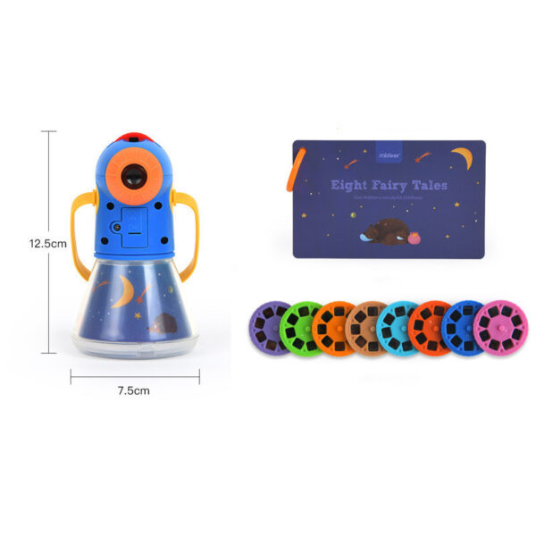 Children's Toy Storybook Torch Projector Kaleidoscope Sky Handrail Galaxy Night Light Up Cartoon Baby Toys Kids Educational Toys - Image 4
