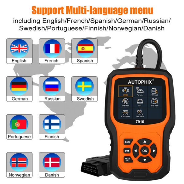 Autophix 7910 BMW Full System Diagnostic Tool Read Maintenance OBDII Fault Scan - Image 3