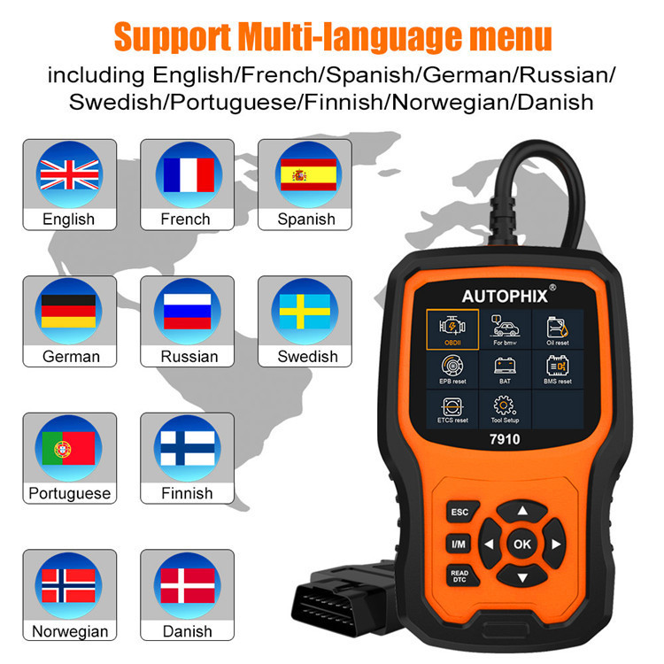 Autophix 7910 BMW Full System Diagnostic Tool Read Maintenance OBDII Fault Scan - Image 3