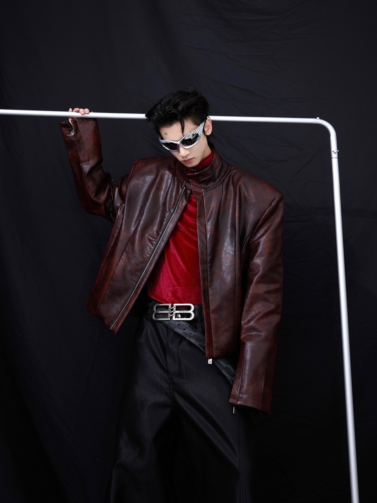 Coat Stand Collar Short Motorcycle Clothing Men - Image 2