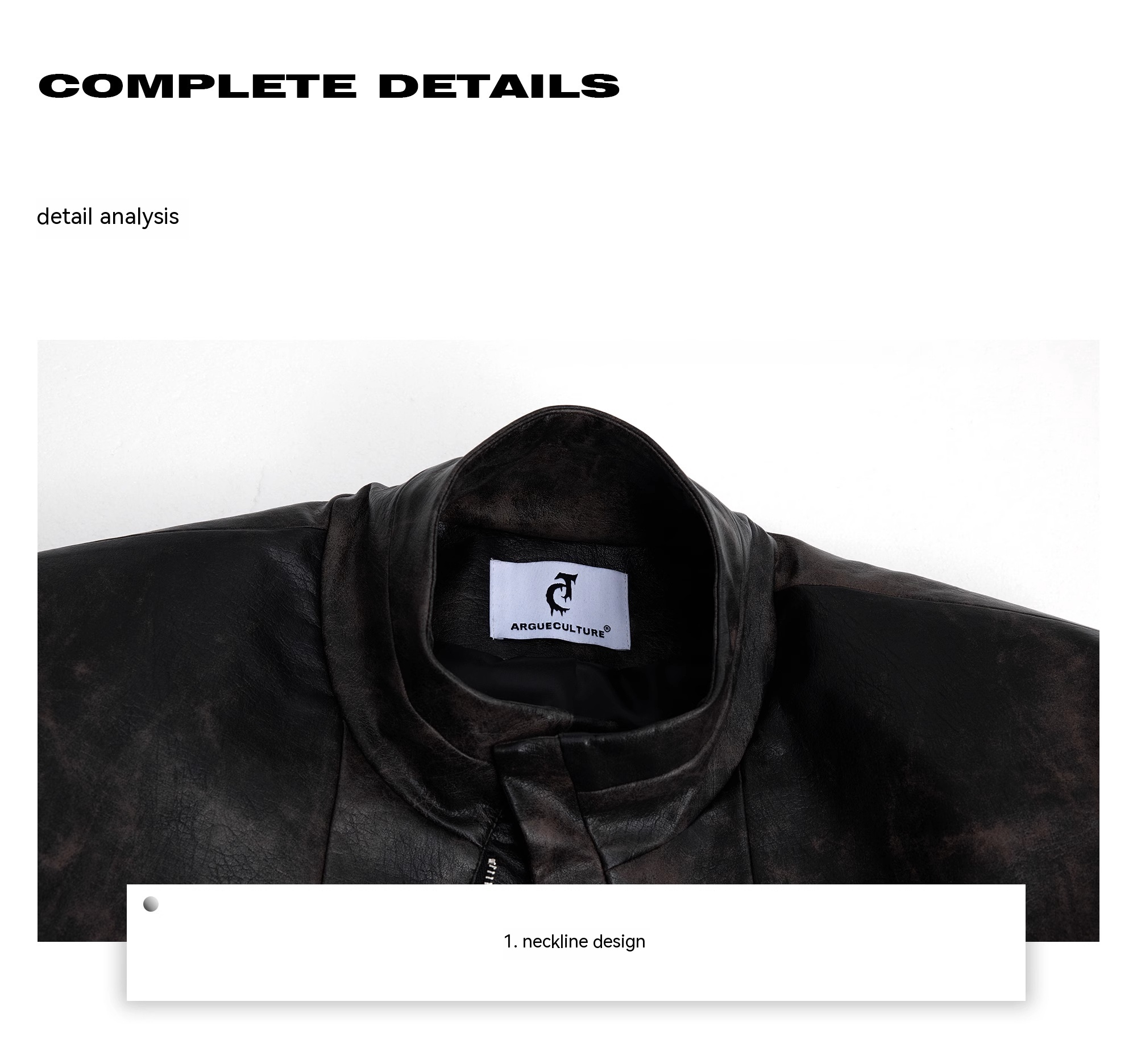 Coat Stand Collar Short Motorcycle Clothing Men - Image 14