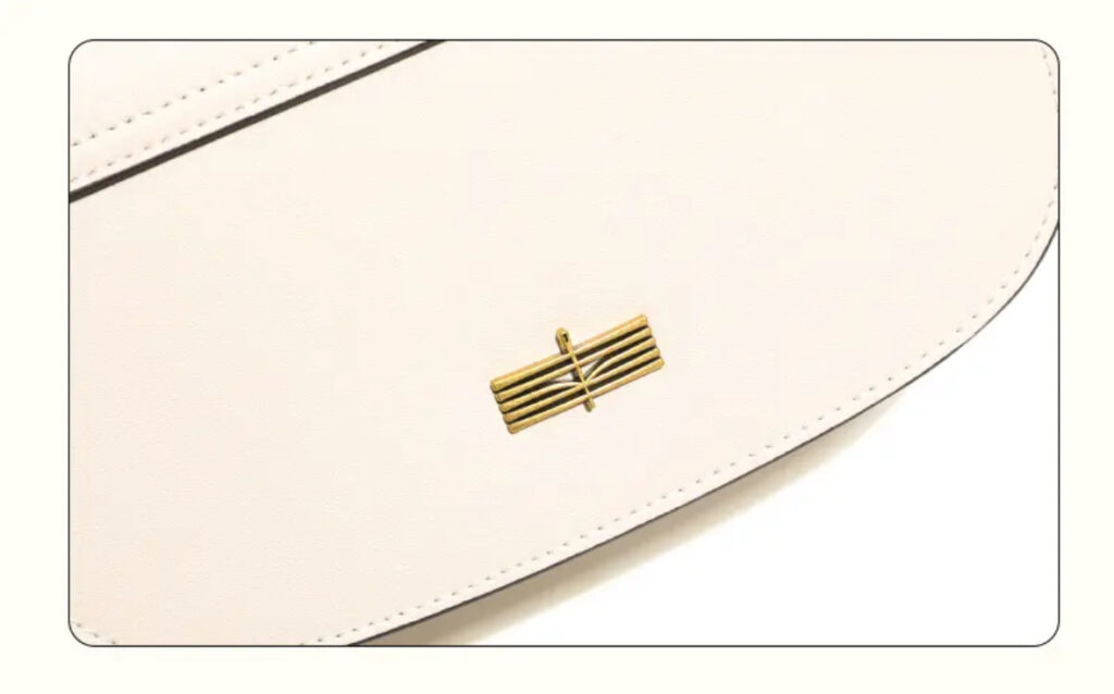 Cowhide Embroidery Ladies Bamboo Handbag