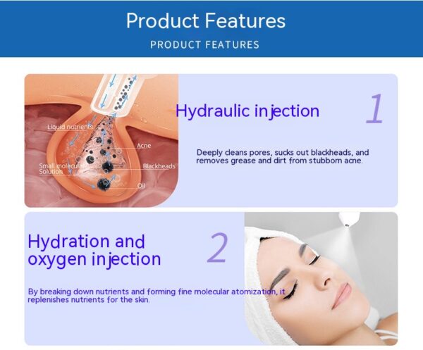 Six In One Hydrogen Oxygen Small Bubble Ultrasonic Induction Beauty Device - Image 11
