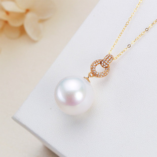 Black Pearl 18K Gold Pendant S925 Silver Necklace Female - Image 8