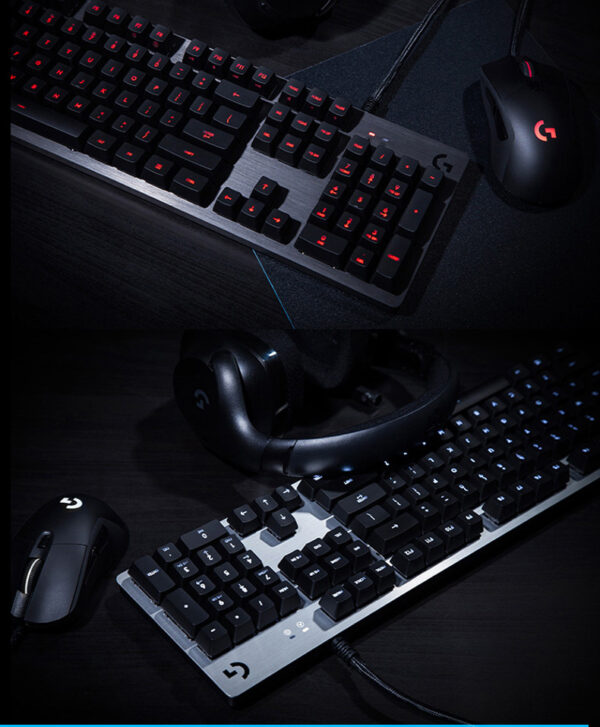G413 Gaming Electronic Sports Mechanical Keyboard Desktop Backlight 104 Key Metal Panel - Image 19