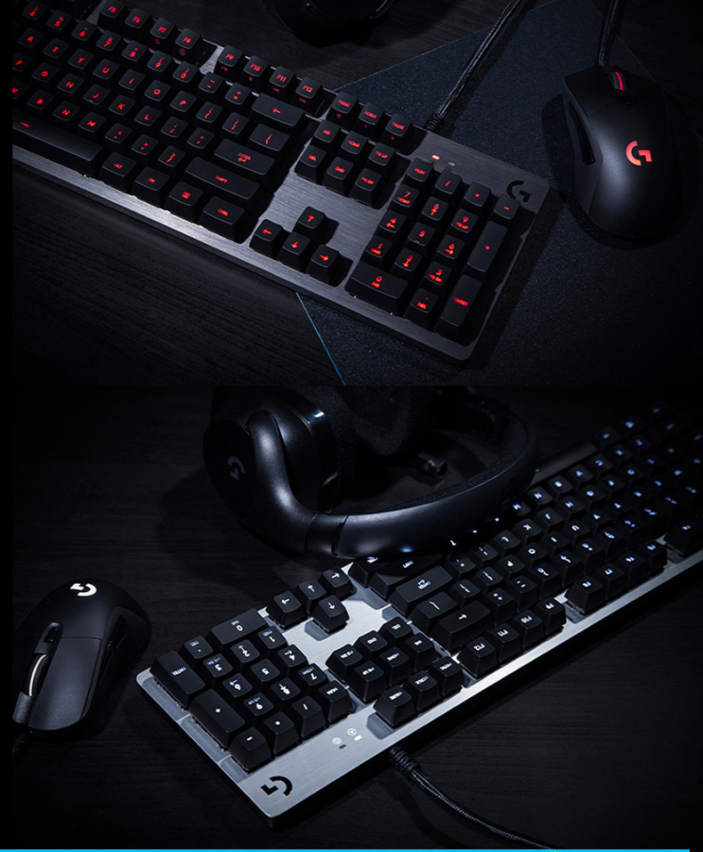 G413 Gaming Electronic Sports Mechanical Keyboard Desktop Backlight 104 Key Metal Panel - Image 19