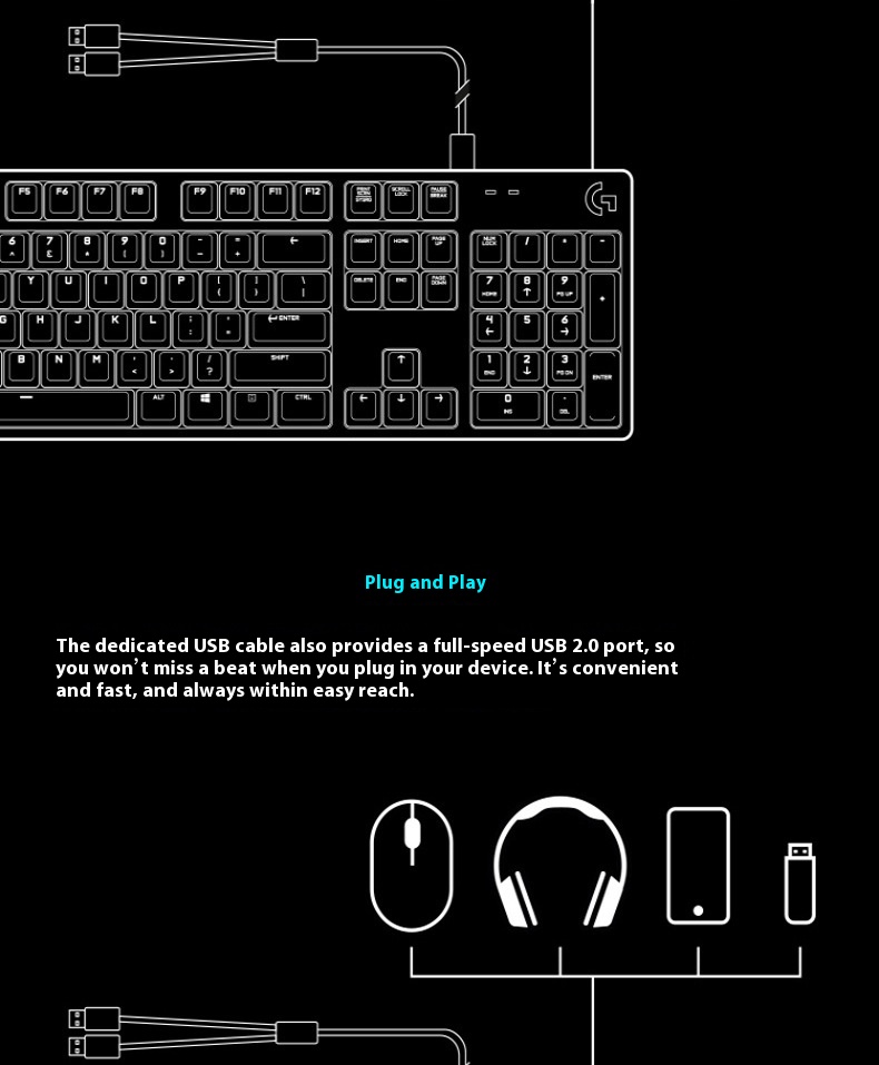 G413 Gaming Electronic Sports Mechanical Keyboard Desktop Backlight 104 Key Metal Panel - Image 11