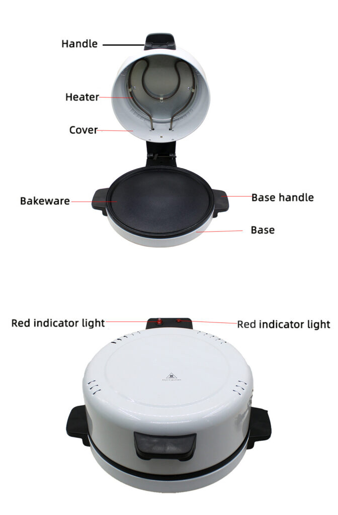30CM Household Pizza Steak Cutter Toaster