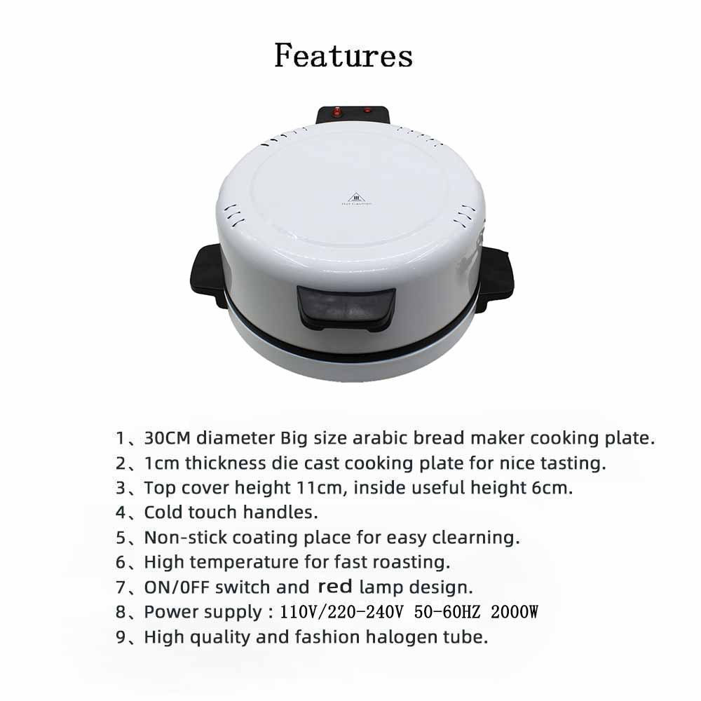30CM Household Pizza Steak Cutter Toaster - Image 8