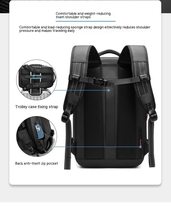 Travel Backpack Men's Business Multifunction Computer Bag Vacuum Compression Large-capacity Backpack - Image 28