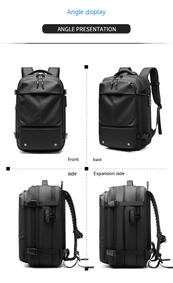 Travel Backpack Men's Business Multifunction Computer Bag Vacuum Compression Large-capacity Backpack - Image 16