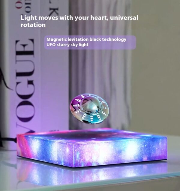 Levitating UFO Color Galaxy Lamp Magnetic Suspension UFO Star Light Creative Gift Decoration Home Decor - Image 10