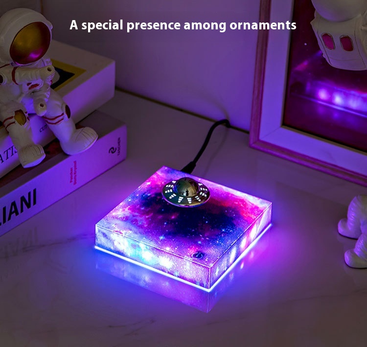 Levitating UFO Color Galaxy Lamp Magnetic Suspension UFO Star Light Creative Gift Decoration Home Decor - Image 9