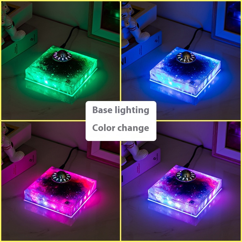Levitating UFO Color Galaxy Lamp Magnetic Suspension UFO Star Light Creative Gift Decoration Home Decor - Image 7