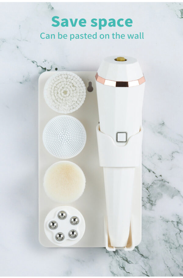 4 In 1 USB Rechargeable Electric Facial Cleansing Brush Soft Skin Care Portable Massager Face Brush Deep Cleaning Device - Image 10