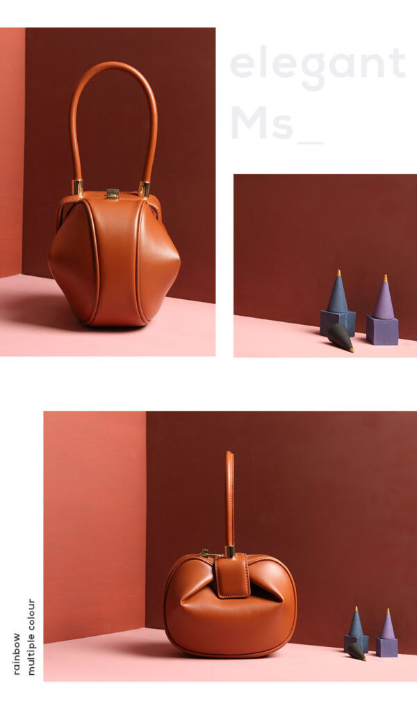 Leather handbags fashion dumplings handbag - Image 21