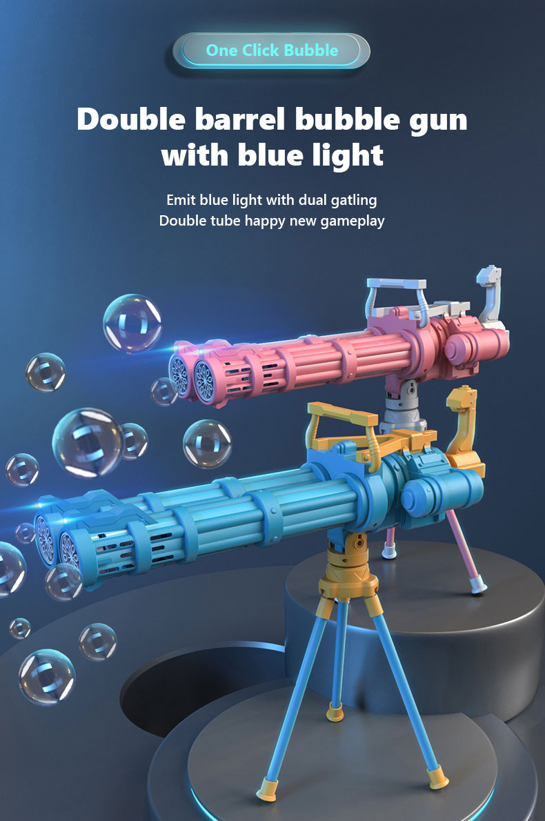 Super Big Double-Tube Bubble Gun Machine Outdoor Blowing Soap Bubble Maker Toy Automatic Water Toy For Children Birthday Party - Image 26