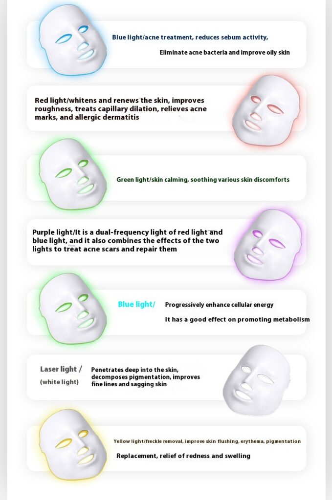 Beauty Instrument Cleaner Face Oxygen Injection Skin Spray Beauty Salon Mesotherapy Color Light Mask Beauty Instrument