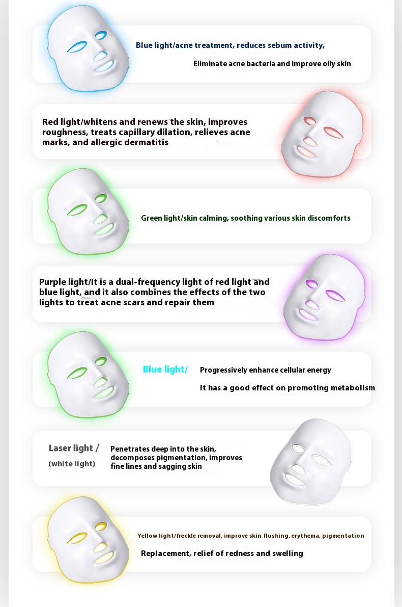 Beauty Instrument Cleaner Face Oxygen Injection Skin Spray Beauty Salon Mesotherapy Color Light Mask Beauty Instrument - Image 12