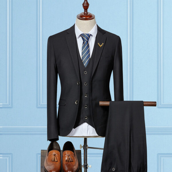 Slim Fit Wedding Suits For Men Custom Made Mens 3 Piece Suit - Image 10