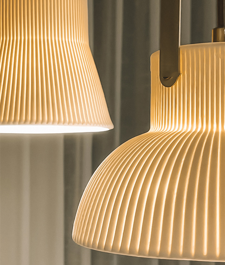 Nordic Japanese Simple Creative Light-transmitting Porcelain Chandelier - Image 11