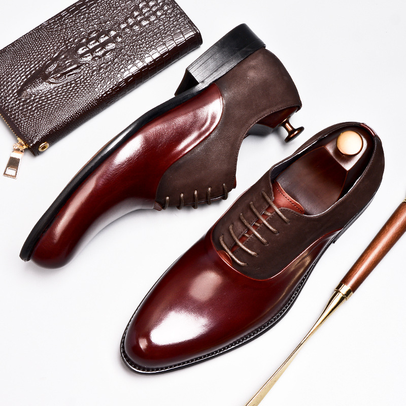 Vintage British Business Mens Formal Leather Shoes - Image 4