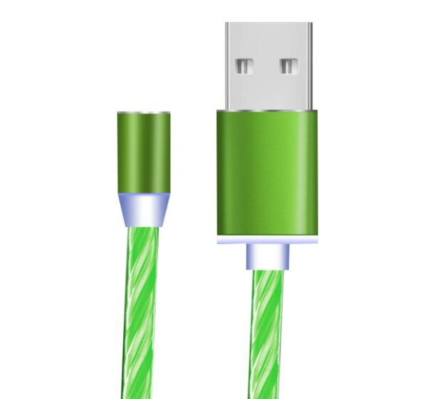 Compatible with Apple, Flowing Ligh Magnetic Streamer Data Line Cable for Iphone Android Typec - Image 54