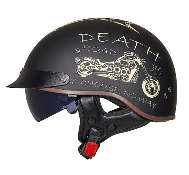 Retro Motorcycle Breathable Helmet - Image 44