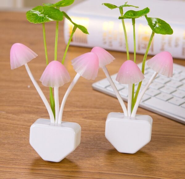 Color LED Mushroom Light, 3 Colors, With Sensor, Novelty, 220v - Image 2