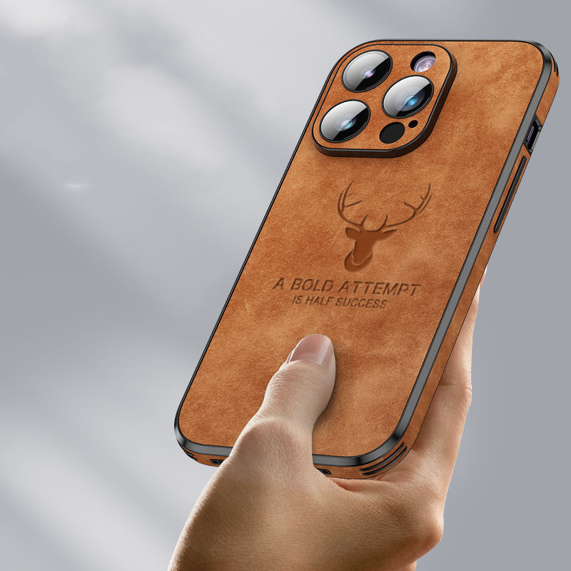 Suitable For 14promax Mobile Phone Shell Luxury High-end Drop-resistant Leather Case - Image 1