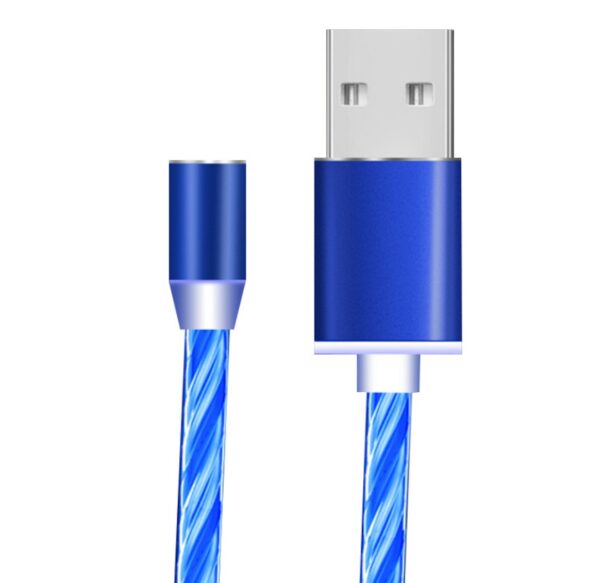 Compatible with Apple, Flowing Ligh Magnetic Streamer Data Line Cable for Iphone Android Typec - Image 47