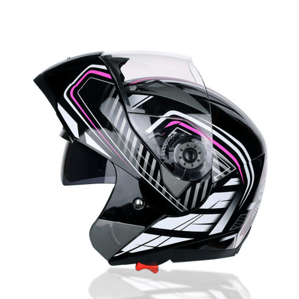Motorcycle Helmet Half Helmet Anti-fog Sunscreen Double Lens Full Face Helmet - Image 15