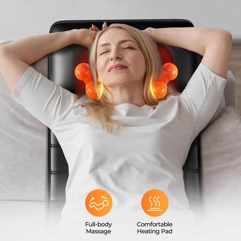 Amazon Restricted Products Foldable Massage Mattress Controller With Smart Heating And Timer, Perfect For Full-body Relaxation At Home, Portable And Convenient For Home Use