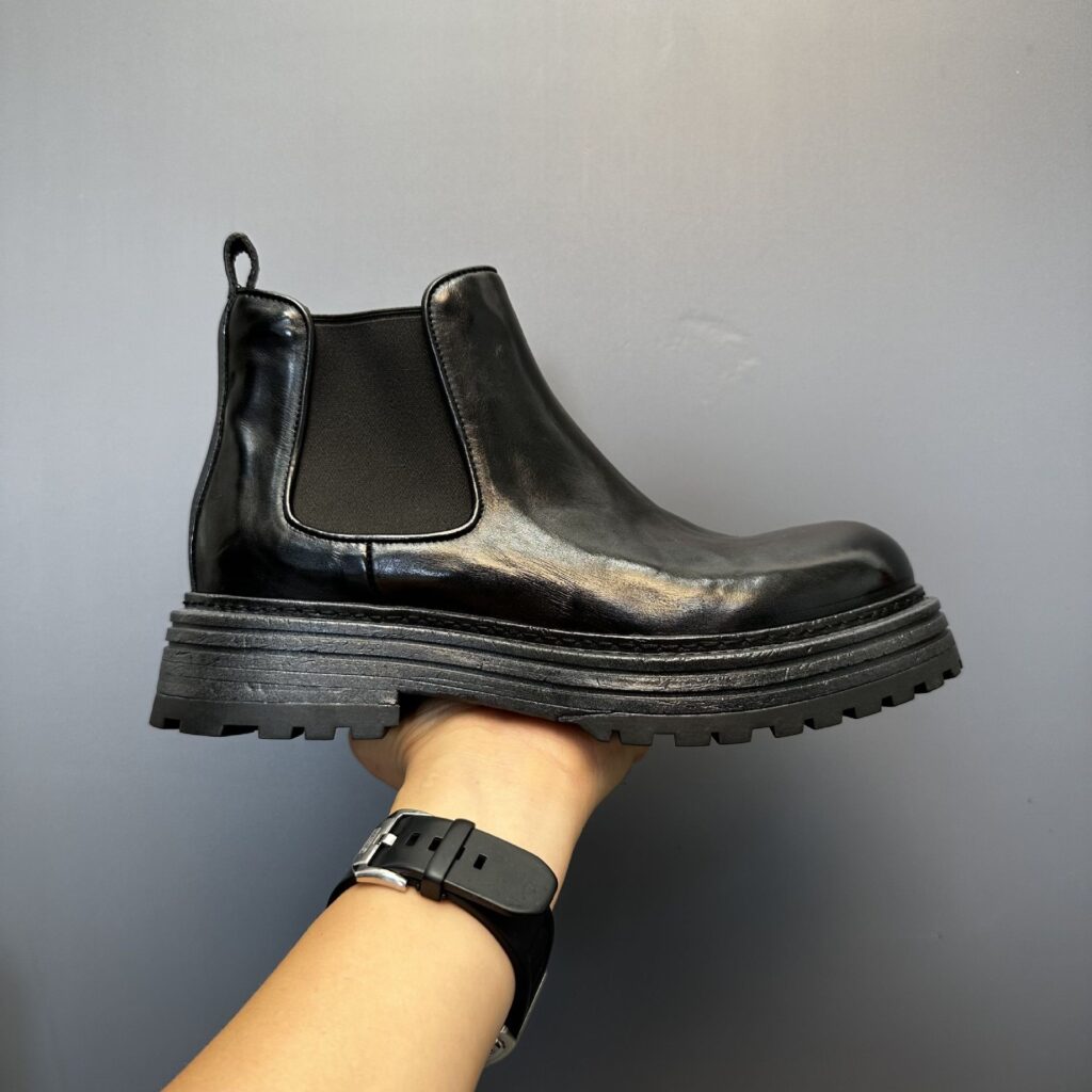Men's Genuine Leather Retro Horse Leather High-top Martin Boots