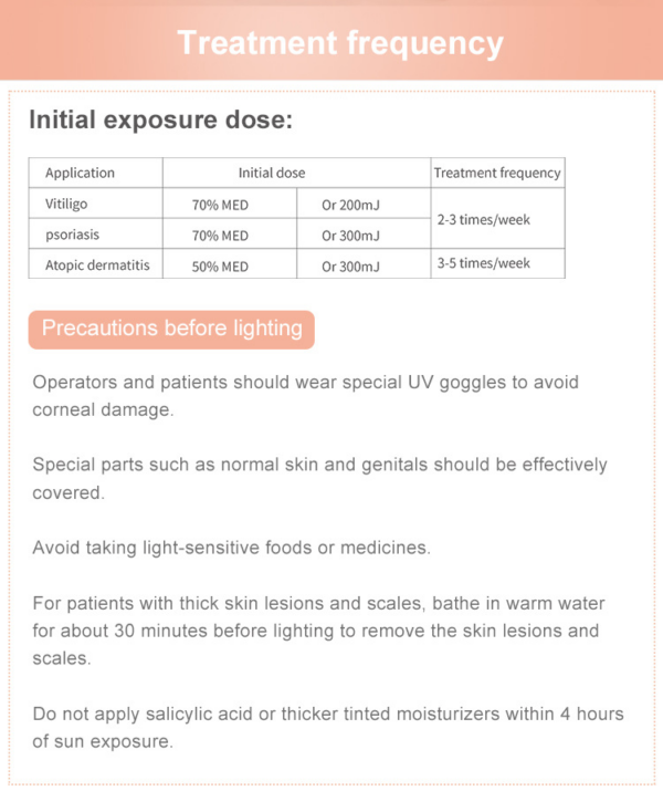 Phototherap UVB Phototherapy Instrument Ultraviolet-Lamp Home Vitiligo Psoriasis Treatment Laser - Image 7