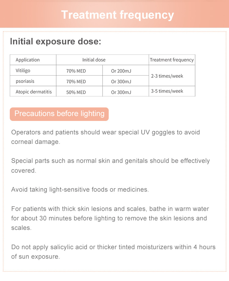 Phototherap UVB Phototherapy Instrument Ultraviolet-Lamp Home Vitiligo Psoriasis Treatment Laser - Image 7