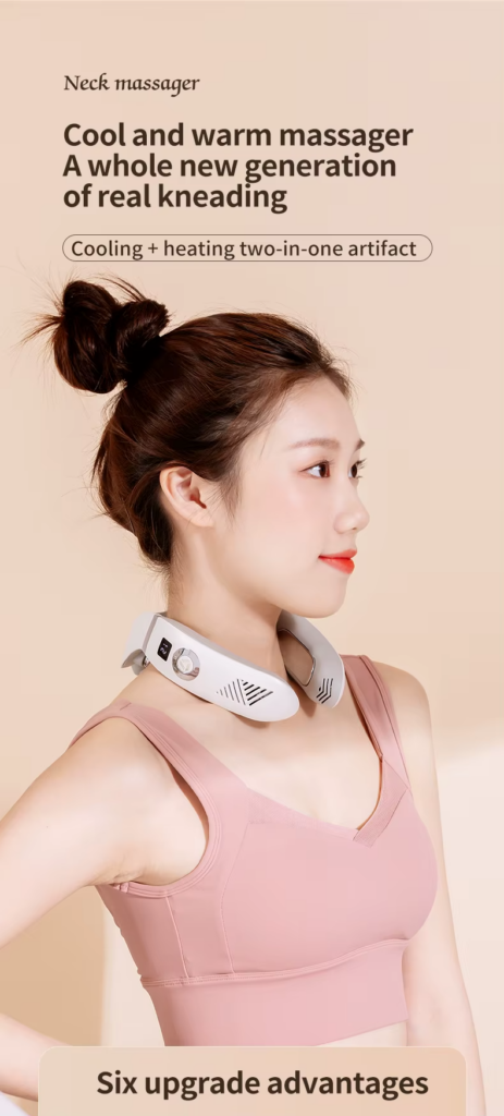 Wholesale Customized Wireless Personal Portable Neck Wearable Massagers Cold And Warm Hanging Neck Massager