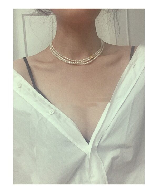 French Elegant Luxury Natural Pearl Necklace - Image 3