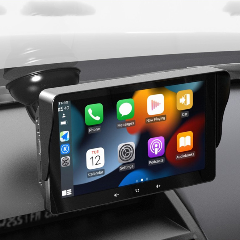 7 Car Wireless CarPlay Display Cigarette Lighter Interface Suction Cup Universal - Image 1