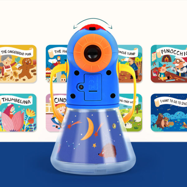 Children's Toy Storybook Torch Projector Kaleidoscope Sky Handrail Galaxy Night Light Up Cartoon Baby Toys Kids Educational Toys - Image 9