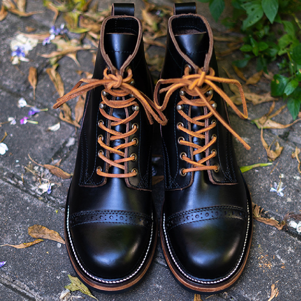 Tooling First Layer Cowhide Fall Winter Men Genuine Leather Boots - Image 1