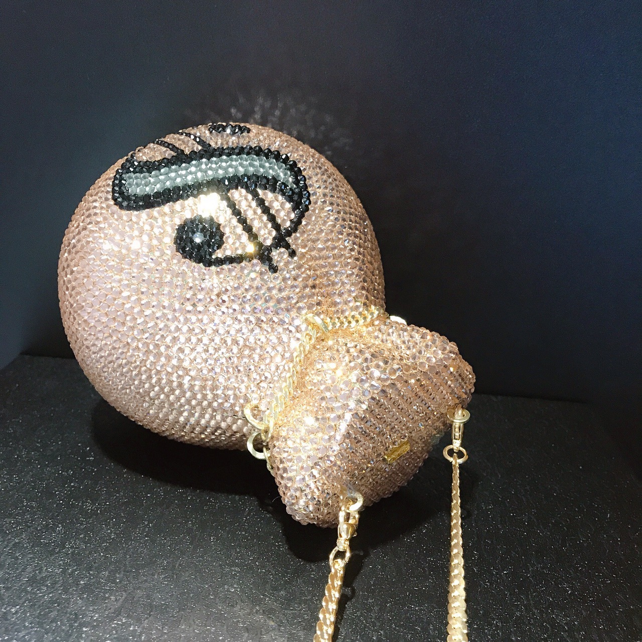 Pocket Handmade Diamond Party Crystal Clutch Chain Bag - Image 3
