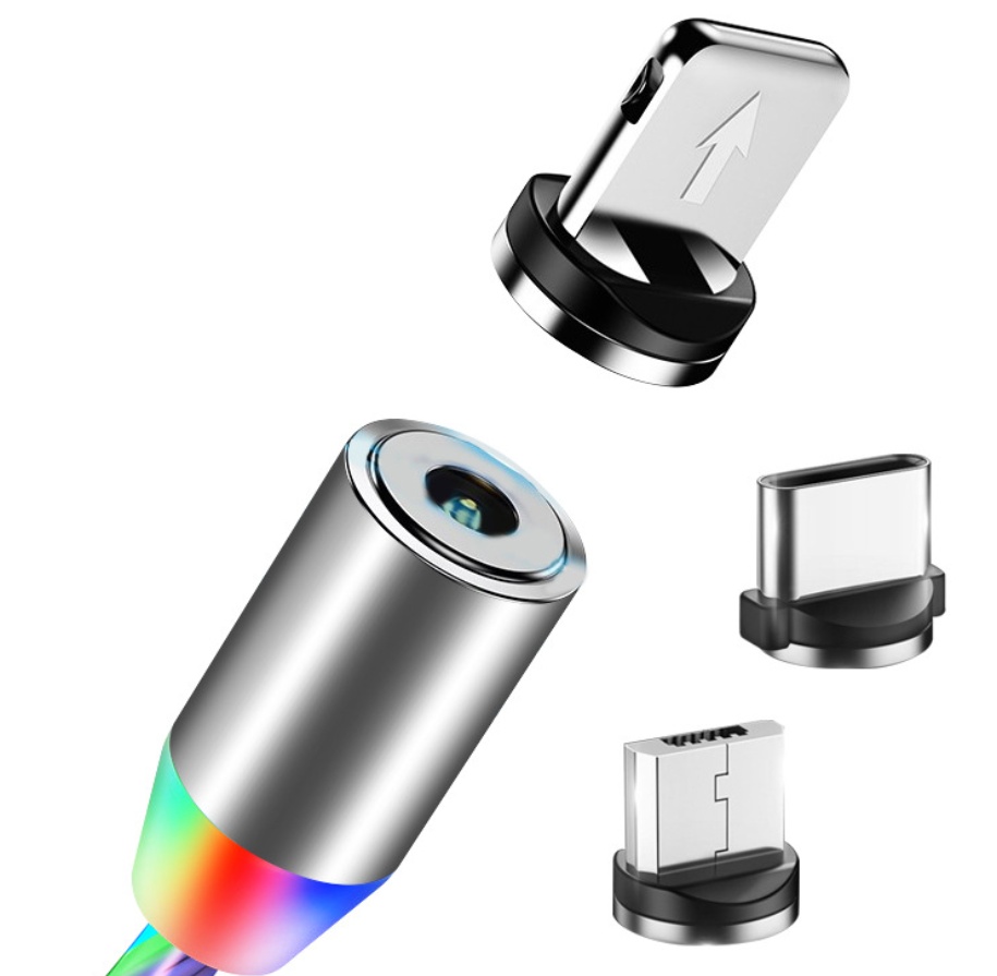 Compatible with Apple, Flowing Ligh Magnetic Streamer Data Line Cable for Iphone Android Typec - Image 12